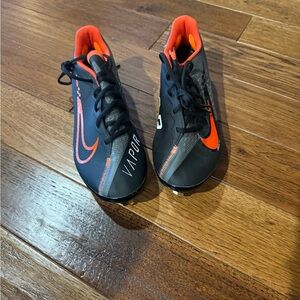 Nike Vapor Mens Baseball Cleats - Black and Orange